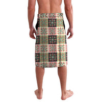 Seamless Pattern Pikake Lei Lavalava Floral Squares Pikake - Polynesian Pride