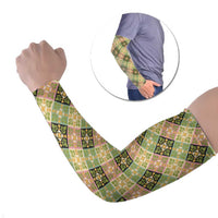 Seamless Pattern Puakenikeni and Kalo Arm Sleeves - Polynesian Pride