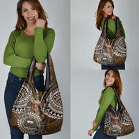 Samoa Warrior Grocery Bag The Mighty Samoan Warrior Spirit