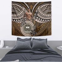 Samoa Warrior Tapestry The Mighty Samoan Warrior Spirit