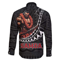Samoan Pride Polynesian Tribal Warrior Family Matching Puletasi and Hawaiian Shirt 685 Samoa Mo Samoa