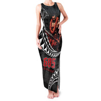 Samoan Pride Polynesian Tribal Warrior Family Matching Tank Maxi Dress and Hawaiian Shirt 685 Samoa Mo Samoa