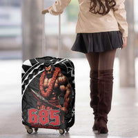 Samoan Pride Polynesian Tribal Warrior Luggage Cover 685 Samoa Mo Samoa