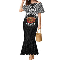 Samoan Tanoa Kava Bowl Ula Fala Family Matching Mermaid Dress and Hawaiian Shirt Polynesian Tribal Vibe LT9 Mom's Dress Brown - Polynesian Pride