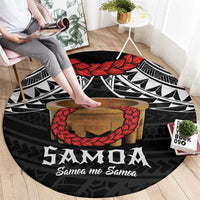Samoan Tanoa Kava Bowl Ula Fala Round Carpet Polynesian Tribal Vibe