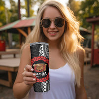 Samoan Tanoa Kava Bowl Ula Fala Skinny Tumbler Polynesian Tribal Vibe