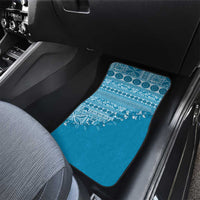 Fiji Marau na Kerisimasi Car Mats Aqua Tagimoucia Tapa Masi Tribal - Polynesian Pride
