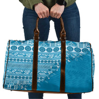 Fiji Marau na Kerisimasi Travel Bag Aqua Tagimoucia Tapa Masi Tribal - Polynesian Pride