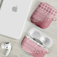 Fiji Marau na Kerisimasi AirPods Case Dusty Rose Tagimoucia Tapa Masi Tribal LT9 - Polynesian Pride