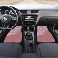 Fiji Marau na Kerisimasi Car Mats Dusty Rose Tagimoucia Tapa Masi Tribal - Polynesian Pride