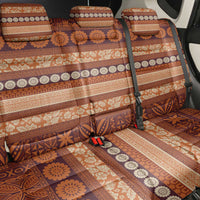 Fiji Marau na Kerisimasi Back Car Seat Cover Gold Tapa Masi Inspired Christmas - Polynesian Pride