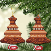 Fiji Marau na Kerisimasi Ceramic Ornament Gold Tapa Masi Inspired Christmas LT9 Christmas Tree Gold - Polynesian Pride