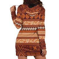 Fiji Marau na Kerisimasi Hoodie Dress Gold Tapa Masi Inspired Christmas LT9 - Polynesian Pride