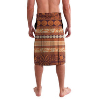 Fiji Marau na Kerisimasi Lavalava Gold Tapa Masi Inspired Christmas LT9 - Polynesian Pride