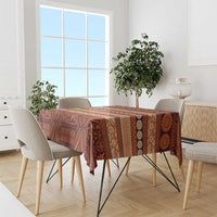 Fiji Marau na Kerisimasi Tablecloth Gold Tapa Masi Inspired Christmas - Polynesian Pride