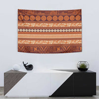 Fiji Marau na Kerisimasi Tapestry Gold Tapa Masi Inspired Christmas - Polynesian Pride