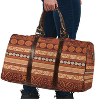 Fiji Marau na Kerisimasi Travel Bag Gold Tapa Masi Inspired Christmas - Polynesian Pride