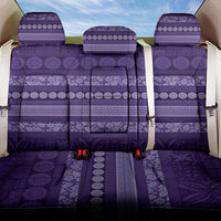 Fiji Marau na Kerisimasi Back Car Seat Cover Purple Tapa Masi Inspired Christmas - Polynesian Pride