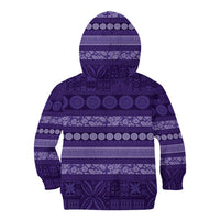 Fiji Marau na Kerisimasi Kid Hoodie Purple Tapa Masi Inspired Christmas LT9 - Polynesian Pride