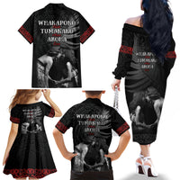 New Zealand Mother's Day Family Matching Off The Shoulder Long Sleeve Dress and Hawaiian Shirt Maori Hongi Aroha Ahau Ki A Koe Mama LT9 - Polynesian Pride