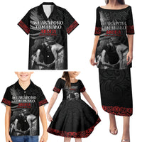 New Zealand Mother's Day Family Matching Puletasi and Hawaiian Shirt Maori Hongi Aroha Ahau Ki A Koe Mama LT9 - Polynesian Pride