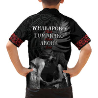 New Zealand Mother's Day Kid Hawaiian Shirt Maori Hongi Aroha Ahau Ki A Koe Mama LT9 - Polynesian Pride