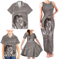 New Zealand Mother's Day Family Matching Tank Maxi Dress and Hawaiian Shirt Maori Mo Toku Mama Silver Fern LT9 - Polynesian Pride