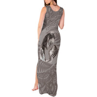 New Zealand Mother's Day Tank Maxi Dress Maori Mo Toku Mama Silver Fern LT9 - Polynesian Pride