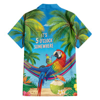 5 Oclock Somewhere Family Matching Short Sleeve Bodycon Dress and Hawaiian Shirt Hawaii Parrots Cocktail Summer Beach Vibe LT9 - Polynesian Pride