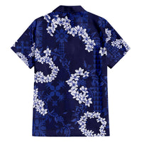 Mokihana Maile and Ilima Leis Family Matching Off Shoulder Maxi Dress and Hawaiian Shirt Uliuli Hawaiian Tapa Quilt Pattern LT9 - Polynesian Pride