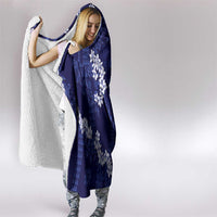 Mokihana Maile and Ilima Leis Hooded Blanket Uliuli Hawaiian Tapa Quilt Pattern - Polynesian Pride