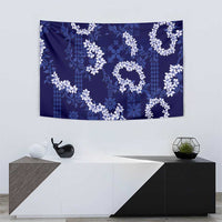 Mokihana Maile and Ilima Leis Tapestry Uliuli Hawaiian Tapa Quilt Pattern - Polynesian Pride