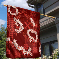 Mokihana Maile and Ilima Leis Garden Flag Ulaʻula Hawaiian Tapa Quilt Pattern LT9 - Polynesian Pride