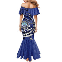 Personalized FSM 1986 Independence Day Family Matching Mermaid Dress and Hawaiian Shirt Polynesian Shark Tattoo Style LT9 - Polynesian Pride