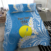 Personalized Palau 1994 Belau Rekid Bedding Set Polynesian Plumeria Style LT9 - Polynesian Pride