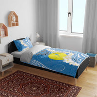 Personalized Palau 1994 Belau Rekid Bedding Set Polynesian Plumeria Style LT9 - Polynesian Pride