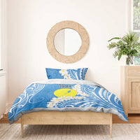 Personalized Palau 1994 Belau Rekid Bedding Set Polynesian Plumeria Style LT9 - Polynesian Pride