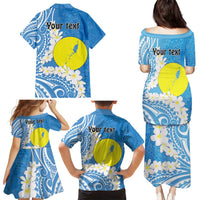 Personalized Palau 1994 Belau Rekid Family Matching Puletasi and Hawaiian Shirt Polynesian Plumeria Style LT9 - Polynesian Pride