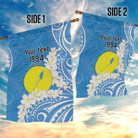 Personalized Palau 1994 Belau Rekid Garden Flag Polynesian Plumeria Style LT9 - Polynesian Pride