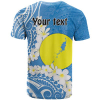 Personalized Palau 1994 Belau Rekid T Shirt Polynesian Plumeria Style LT9 - Polynesian Pride