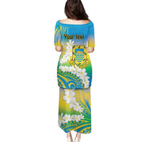 Personalised Tuvalu 1978 Independence Day Family Matching Puletasi and Hawaiian Shirt Polynesian Plumeria Style LT9 - Polynesian Pride