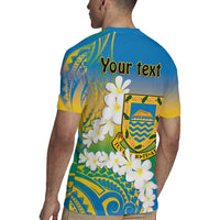 Personalised Tuvalu 1978 Independence Day Rugby Jersey Polynesian Plumeria Style LT9 - Polynesian Pride
