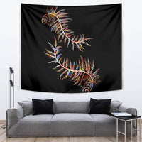 New Zealand Tapestry Aotearoa Silver Fern Mixed Papua Shell Red Vibe LT9 - Polynesian Pride