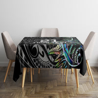 Custom New Zealand Rugby Tablecloth NZ Black Fern Champions History With Papua Shell LT9 - Polynesian Pride