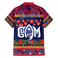 Personalised Guam Christmas Family Matching Long Sleeve Bodycon Dress and Hawaiian Shirt Felis Pusgua Santa Beach Polynesian Pattern LT9 - Polynesian Pride
