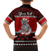 Personalised New Zealand Christmas Family Matching Puletasi Dress and Hawaiian Shirt Maori Tiki Meri Kirihimete LT9 - Polynesian Pride