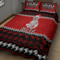 Personalised New Zealand Christmas Quilt Bed Set Maori Tiki Meri Kirihimete LT9 - Polynesian Pride