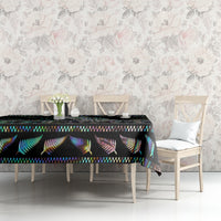 Personalised New Zealand Christmas Tablecloth Maori Fern Manaia Meri Kirihimete with Papaua Shell LT9 - Polynesian Pride