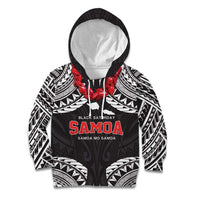 Samoa Black Saturday Kid Hoodie Samoa mo Samoa with Black Ula Fala