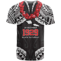 Samoa Black Saturday T Shirt Samoa mo Samoa with Black Ula Fala